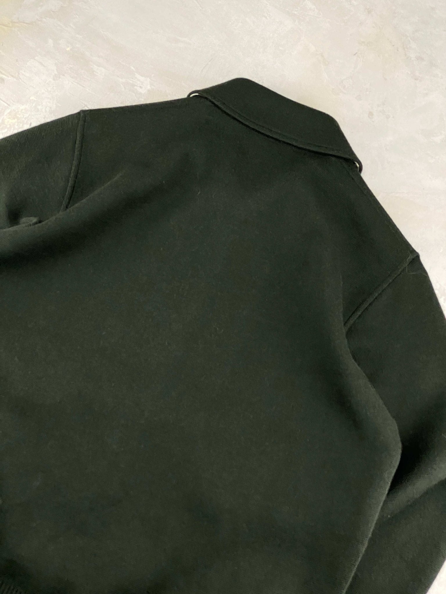 08 VINTAGE BURBERRY MERINO WOOL LIGHT JACKET OLIVE (L) - L - grabbers.studio