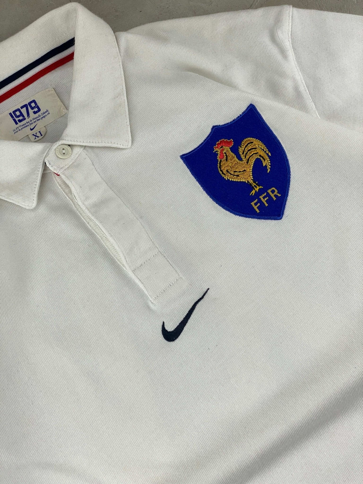 NIKE POLO FRANCE NATIONAL TEAM SPECIAL EDITION WHITE (XL) - XL - grabbers.studio