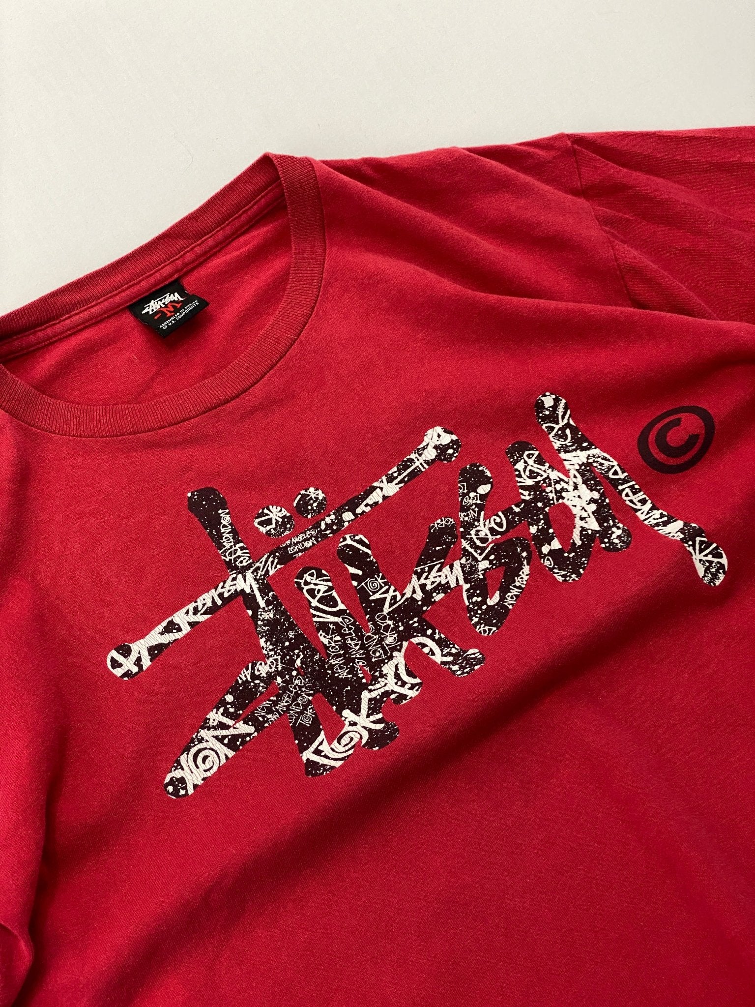 SS03 VINTAGE STUSSY SPECIAL EDITION SIGNATURE TEE (M) - L - grabbers.studio