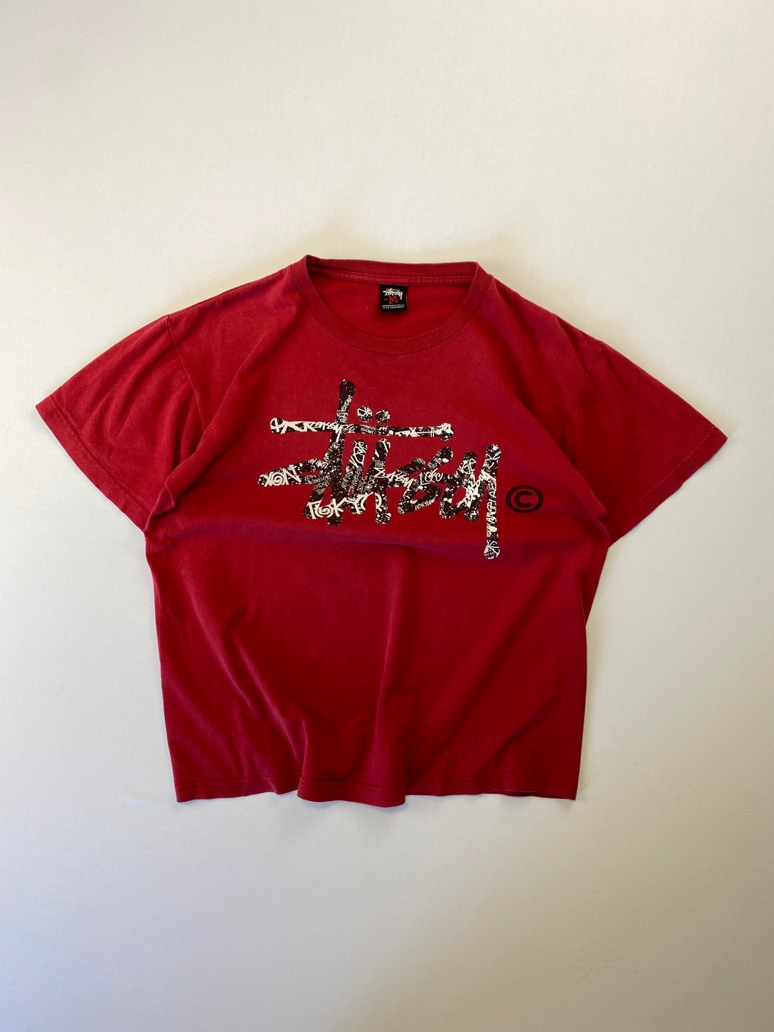 SS03 VINTAGE STUSSY SPECIAL EDITION SIGNATURE TEE (M) - L - grabbers.studio