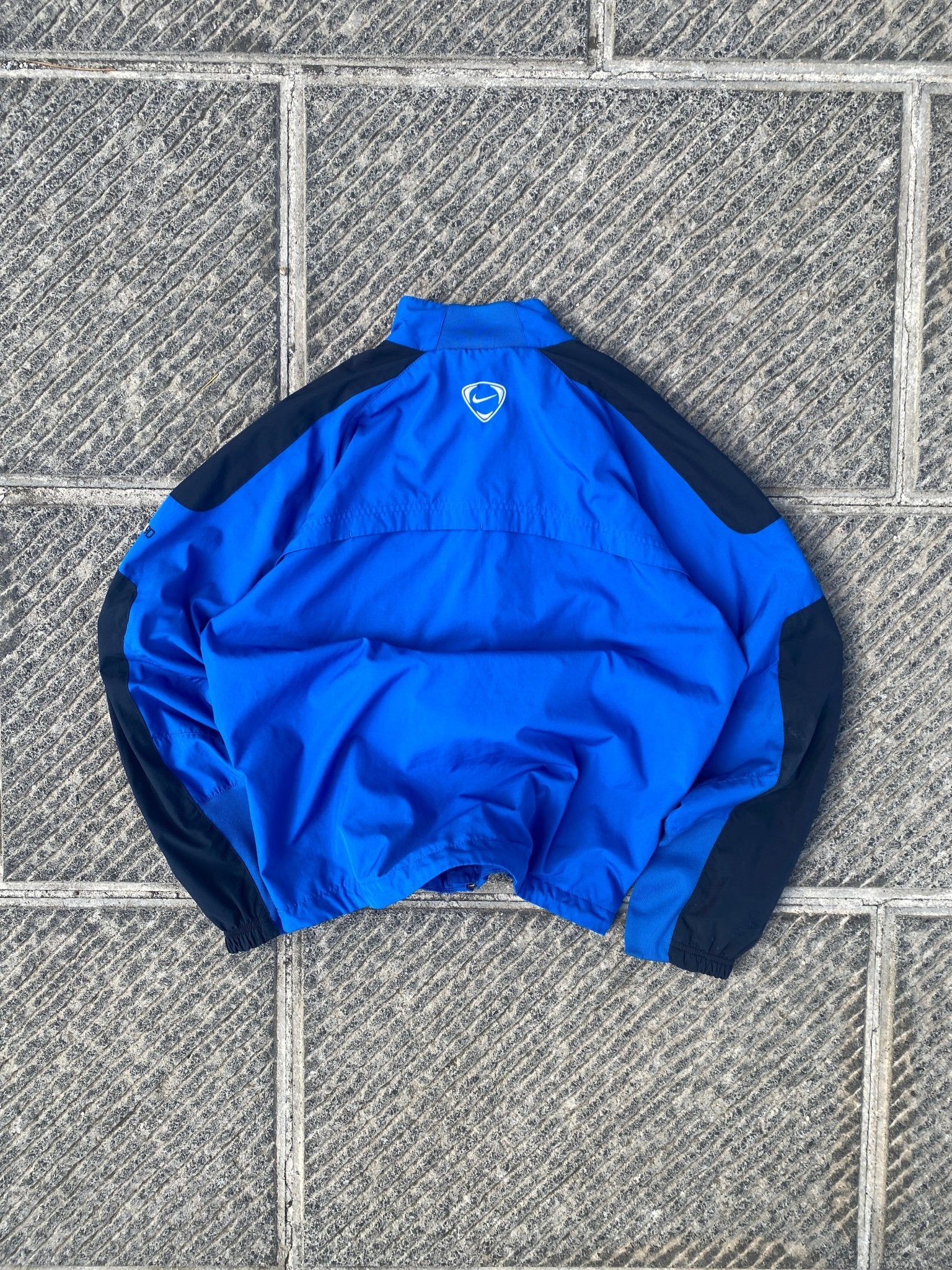 Vintage 00s Nike Total90 Track Jacket Blue/Black (S/M) - M - grabbers.studio