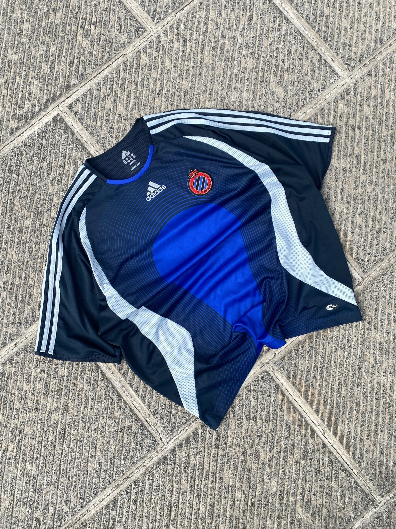 Vintage Adidas 06/07 Club Brugge Y2K Jersey Blue Navy (XL) - XL - grabbers.studio