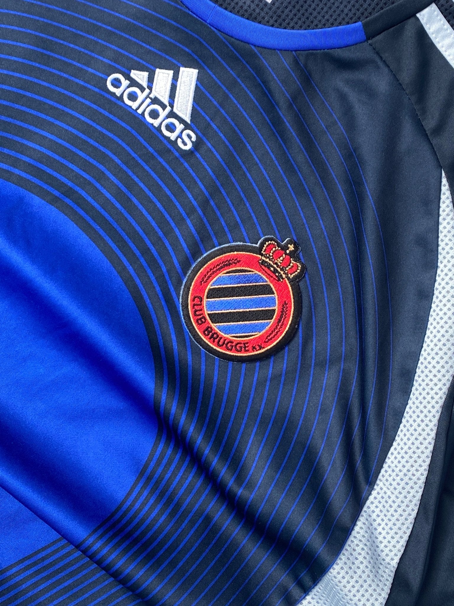 Vintage Adidas 06/07 Club Brugge Y2K Jersey Blue Navy (XL) - XL - grabbers.studio