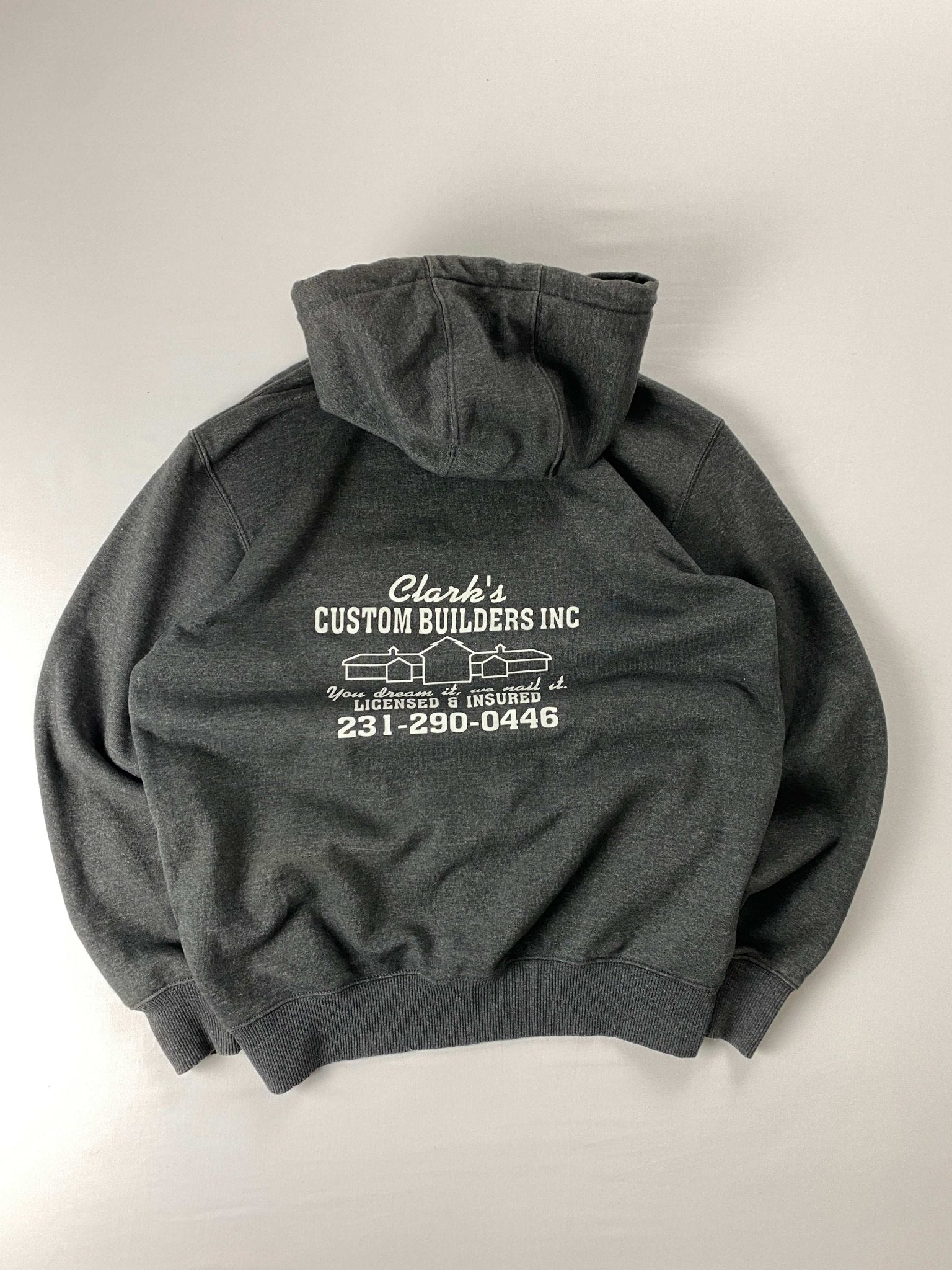 VINTAGE CARHARTT HEAVYWEIGHT HOODIE GREY (XL) - XL - grabbers.studio