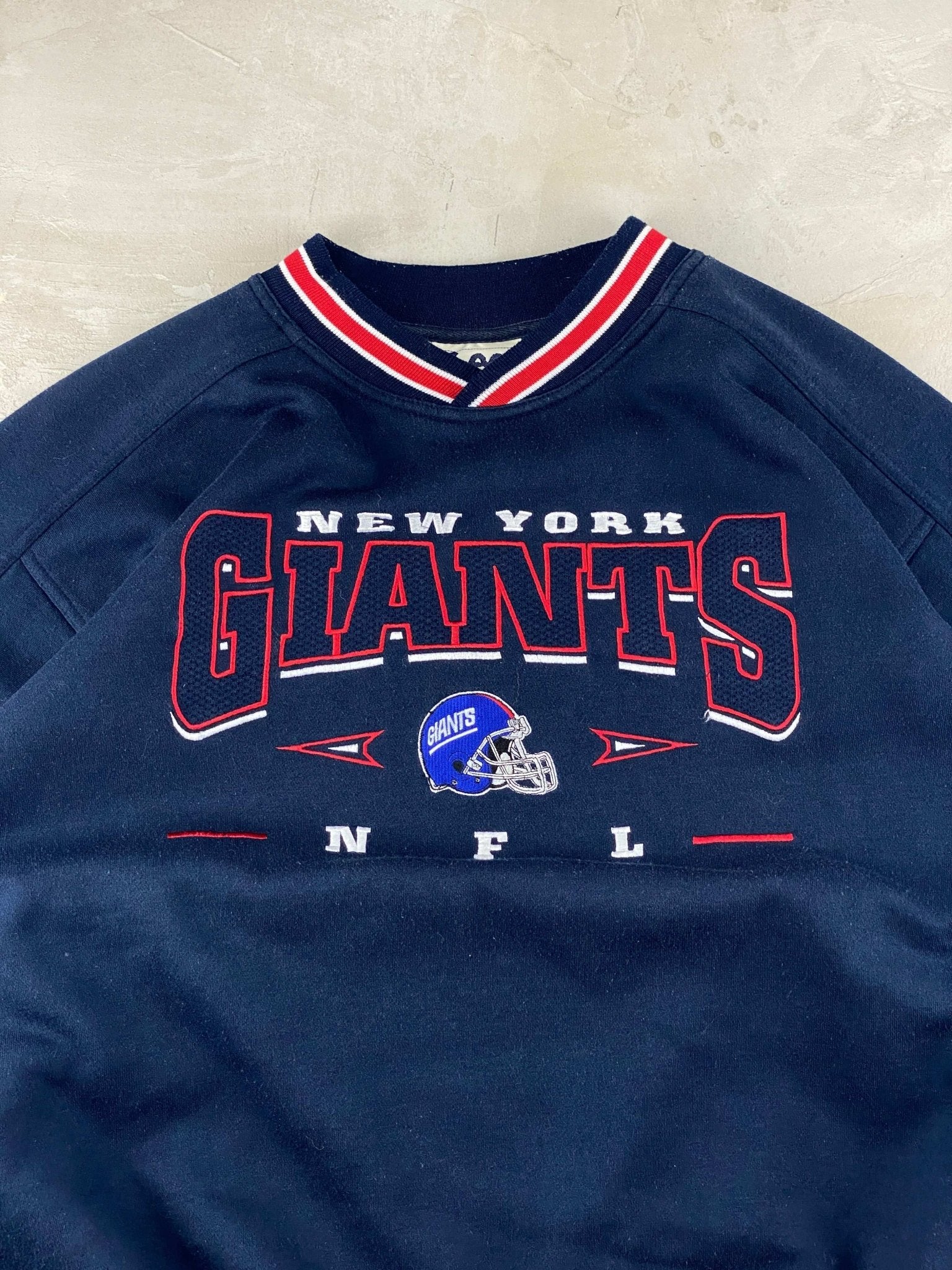 VINTAGE LEE SPORT NY GIANTS BOXY FIT SWEATSHIRT BLUE NAVY (XL) - XL - grabbers.studio