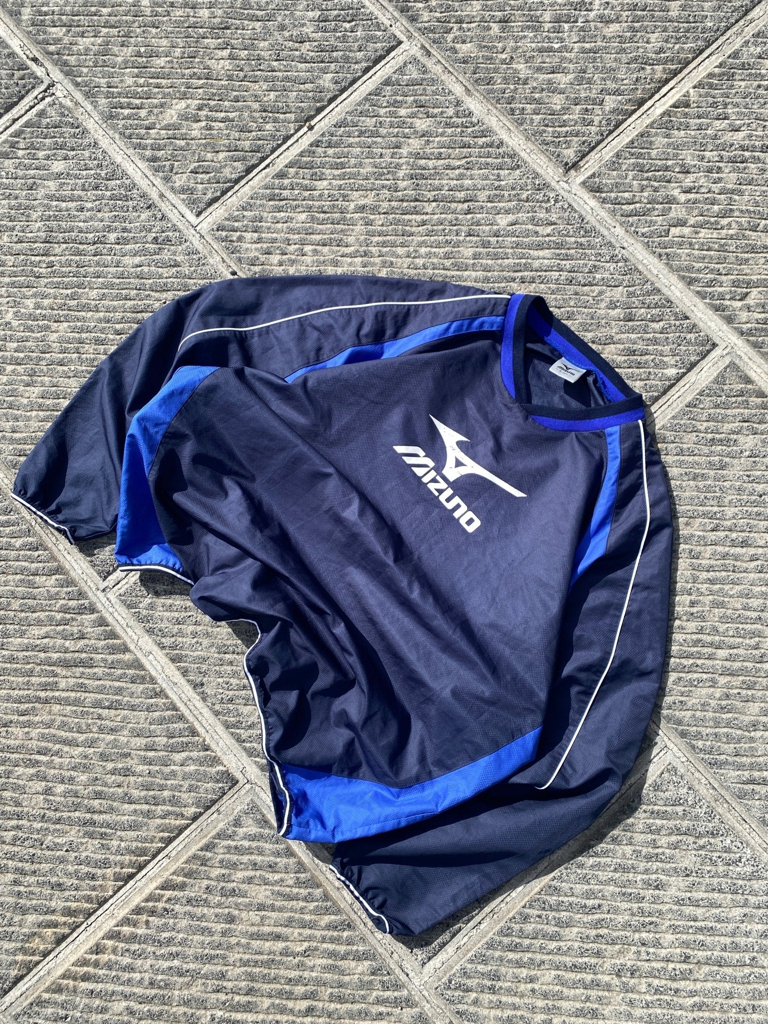 Vintage Mizuno Windbreaker Blue Navy (XL) - XL - grabbers.studio