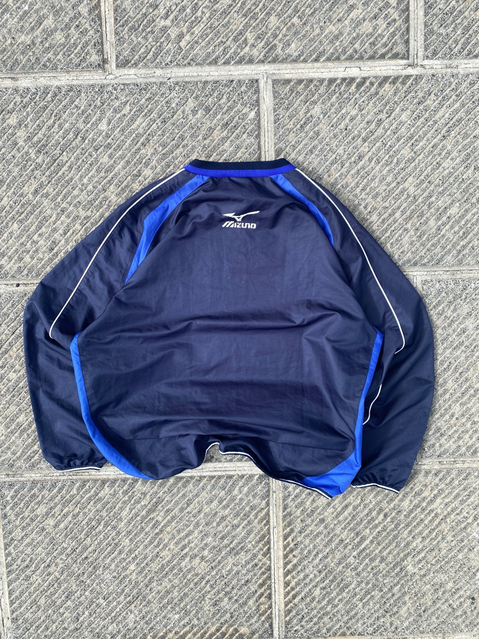 Vintage Mizuno Windbreaker Blue Navy (XL) - XL - grabbers.studio