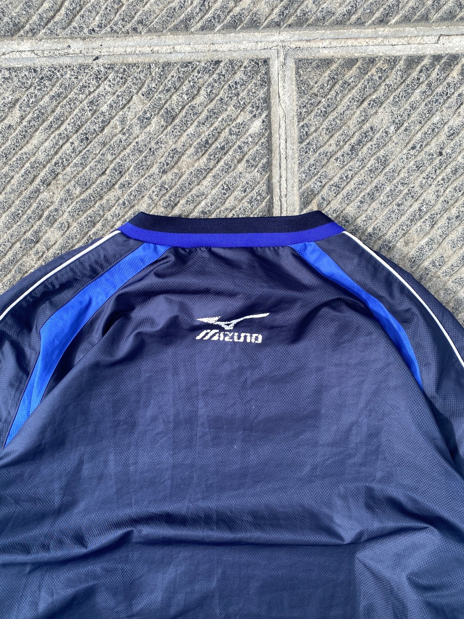Vintage Mizuno Windbreaker Blue Navy (XL) - XL - grabbers.studio