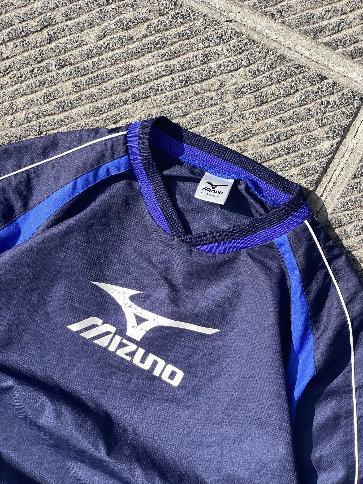 Vintage Mizuno Windbreaker Blue Navy (XL) - XL - grabbers.studio