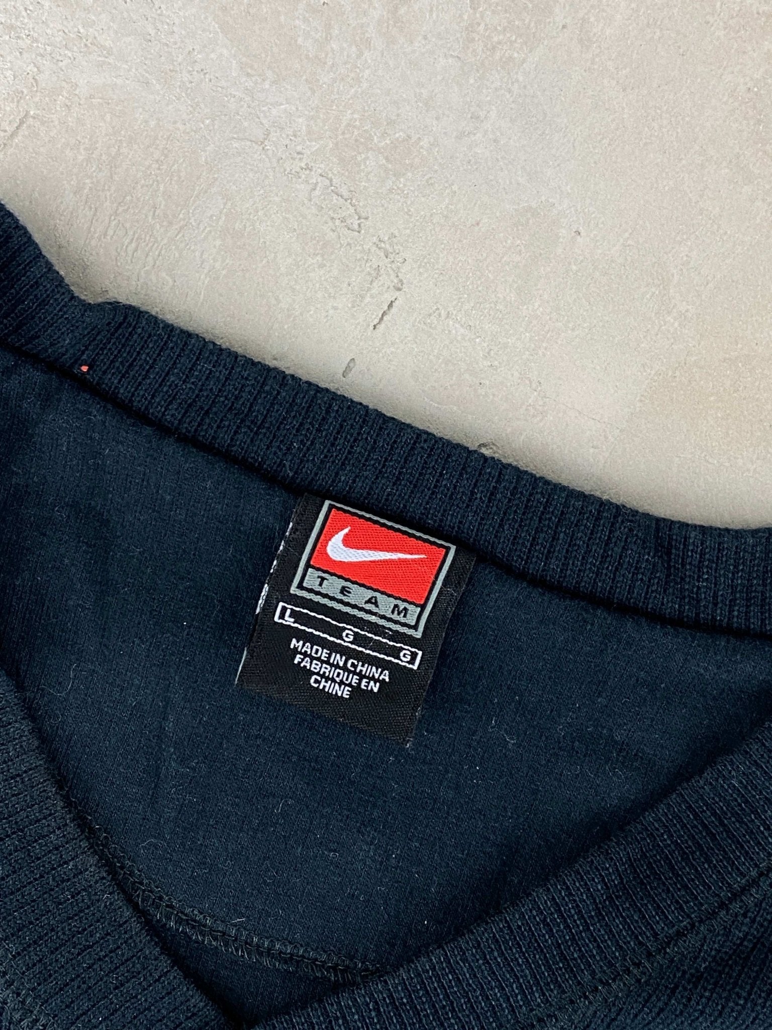 VINTAGE NIKE VEST SWEATER BASIC NAVY BLUE (L) - L - grabbers.studio