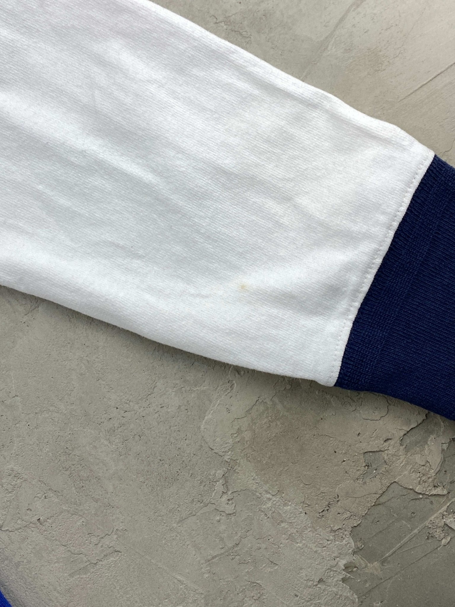 VINTAGE RALPH LAUREN POLO WHITE/BLUE (L) - L - grabbers.studio